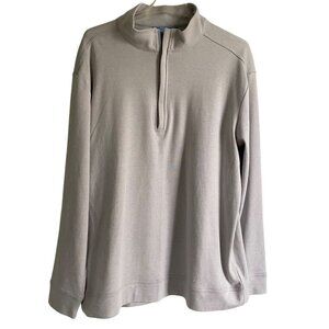 Tackle & Tides 1/4 Zip Long Sleeve Pullover Top Men's Large Gray NEW